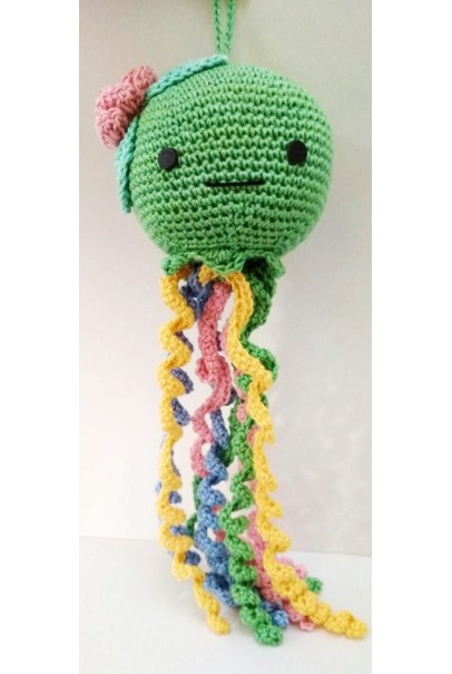 Amigurumi Soft Toy- Handmade Crochet- Octopus (Green) Amigurumi Soft Toy- Handmade Crochet- Octopus (Green)